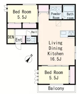埼玉県和光市白子3【アパート】の間取り