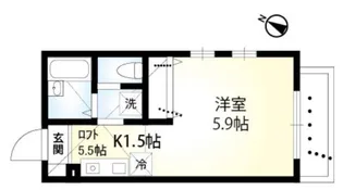 ヴェラハイツ子安台【1階】の間取り