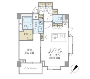 コスモリード恵比寿【3階】の間取り
