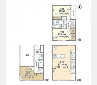 東京都足立区東和2【一戸建】の間取り