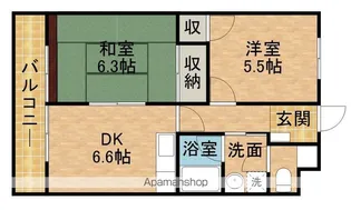 レーニア【2階】の間取り