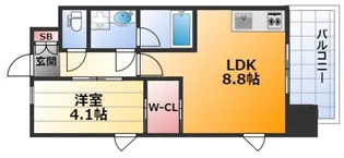 大阪府大阪市淀川区西宮原3【マンション】の間取り