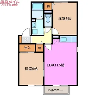 ヴェールパルク【2階】の間取り