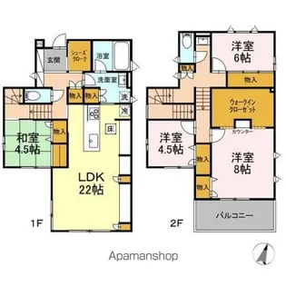 東京都練馬区西大泉4【一戸建】の間取り