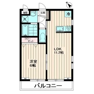 東京都日野市南平6【アパート】の間取り