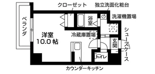 レスペランス西小路【1階】の間取り