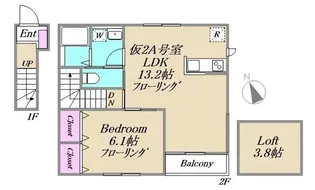 J・URBAN赤塚【2階】の間取り