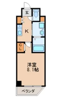 AHマンション泉【5階】の間取り