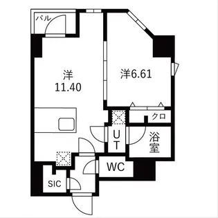 東京都墨田区千歳3【マンション】の間取り