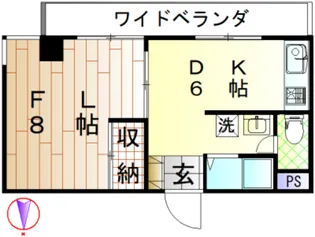 東京都中野区野方4【マンション】の間取り