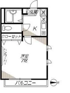 東京都品川区南品川6【マンション】の間取り
