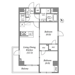 GRAN PASEO田端A【11階】の間取り
