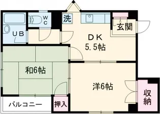 ライトコーポ【2階】の間取り
