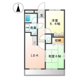 三重県津市白塚町【マンション】の間取り