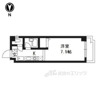 クレスト平野【4階】の間取り