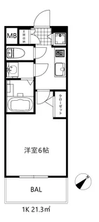 ファーストフィオーレ神戸スペラーレ【8階】の間取り