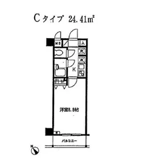 メゾンド島津山【3階】の間取り