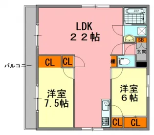 広島県広島市中区西十日市町【マンション】の間取り