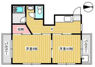 南水元マンション(B棟)【1階】の間取り