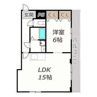 辰巳ハイツ【3階】の間取り
