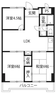 スカイステージ川内【2階】の間取り