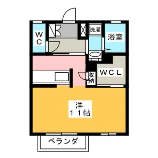 ラフィネ敷地 B【2階】の間取り