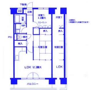 ミスミコーチ【6階】の間取り
