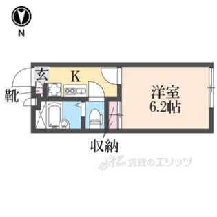 レオパレスハナテン【2階】の間取り