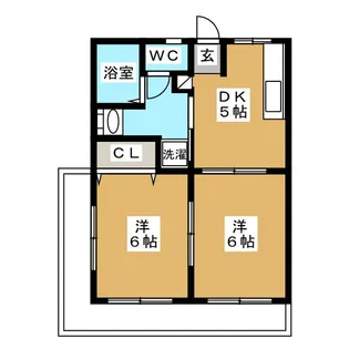 コーポ荒井【3階】の間取り