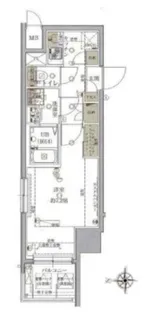 ライジングプレイス浅草イースト【3階】の間取り