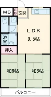 コーポラス一条【1階】の間取り