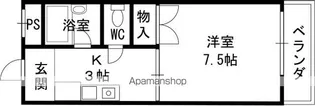 サンティー天川【2階】の間取り