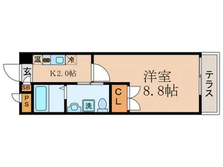 ラナキュラス椥辻【3階】の間取り