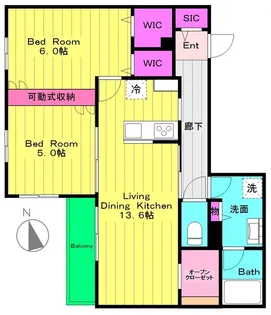 リカ・アイナ【3階】の間取り