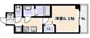 ファステート大正駅前トロフィ【7階】の間取り