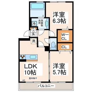 セブンリーフクローバー【3階】の間取り