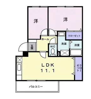 サンリーフ湘南【3階】の間取り