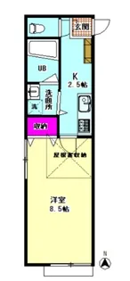 グランハイツ萩中【2階】の間取り