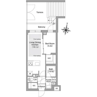 コンフォリア・リヴ東中野の間取り