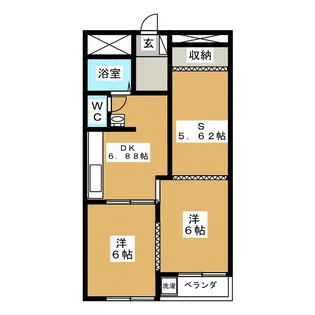 ニックハイム行徳第1【6階】の間取り