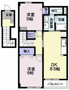 コットンハウス【2階】の間取り