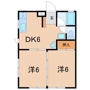 カールヘルム【1階】の間取り
