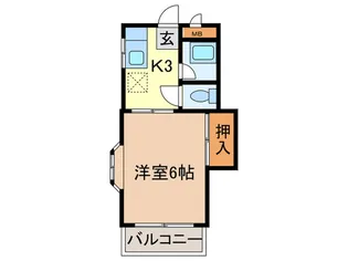 アロービル香椎【1階】の間取り