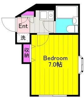 サニーサイド枡形【2階】の間取り