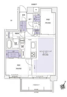 KDXレジデンス横濱紅葉坂【3階】の間取り