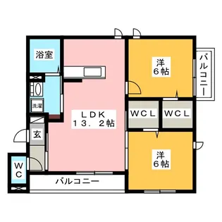 シャーメゾン宇佐南【3階】の間取り