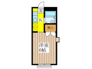 まろんハイツ【1階】の間取り