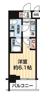 MAXIV BANDOBASHI TWIN EAST【4階】の間取り