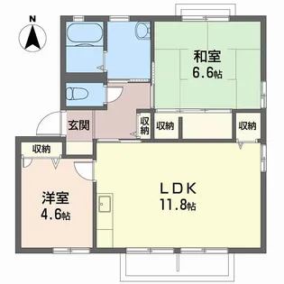 ファミール・ビレジ C棟【2階】の間取り