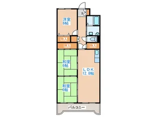 パサ-ジュ発寒【4階】の間取り